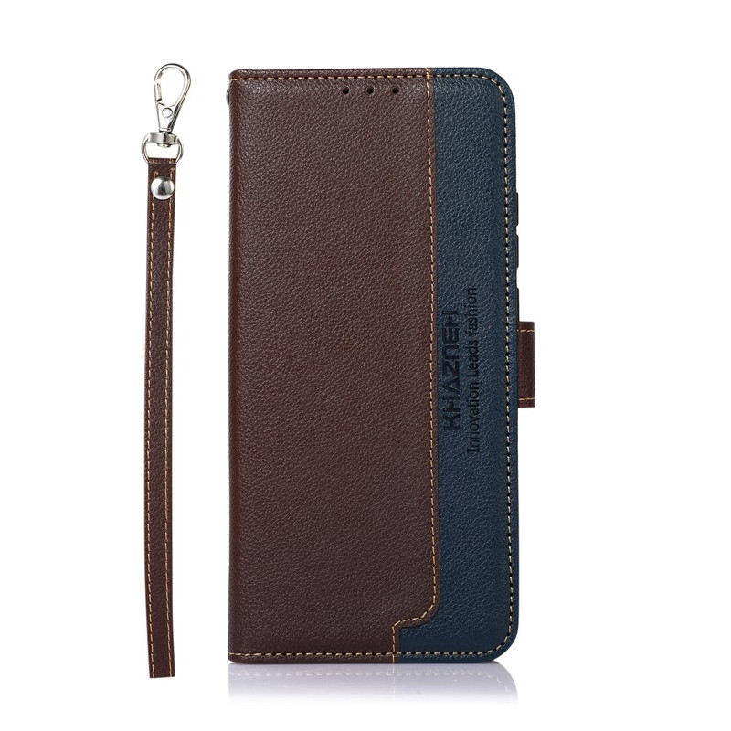 KHAZNEH Honor 400 Lite 5G Lommebok-deksel Brun/Blå