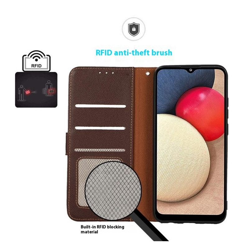 KHAZNEH Honor 400 Lite 5G Plånboksfodral Brun/Blå