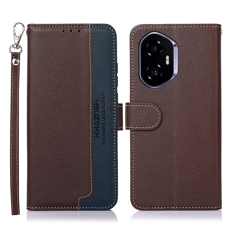 KHAZNEH Phone Cover for Honor 400 5G - Brown/Blue