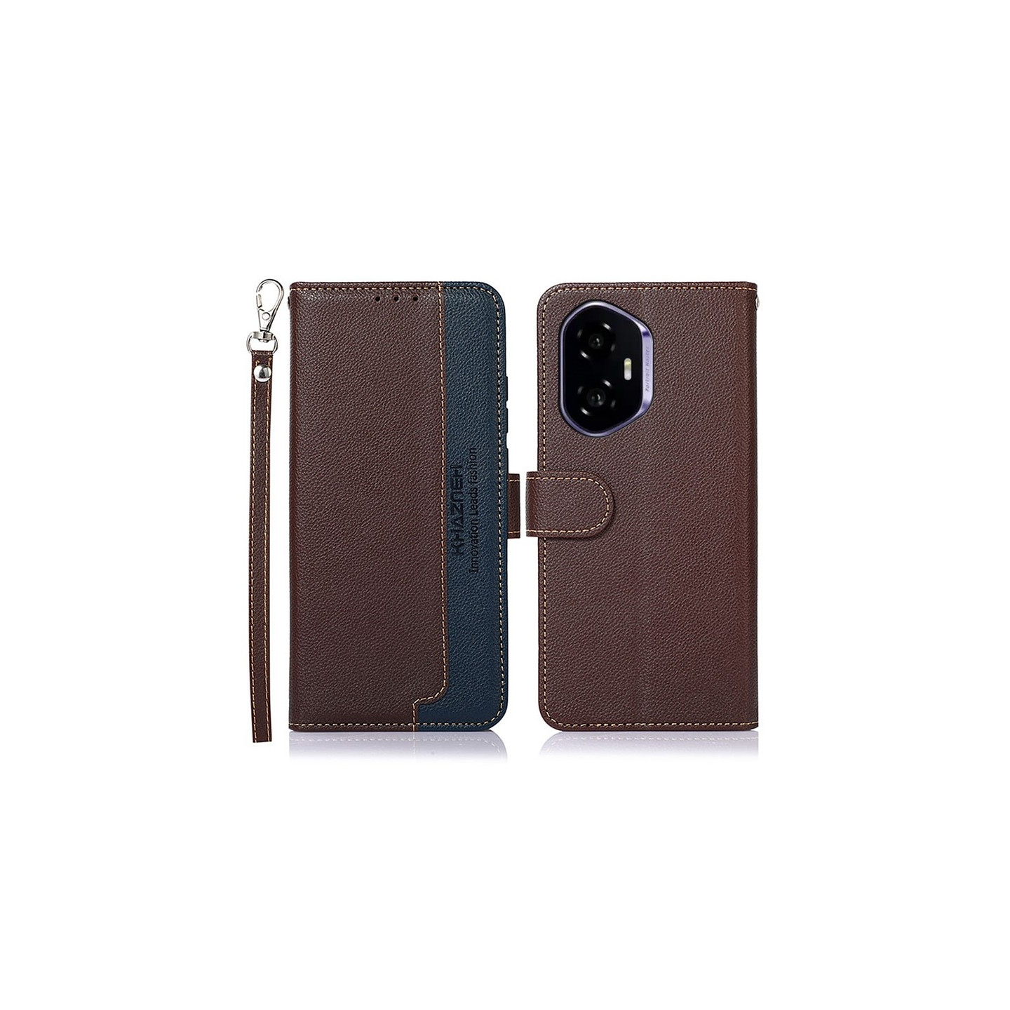 KHAZNEH Telefoncover til Honor 400 5G - Brun/Blå