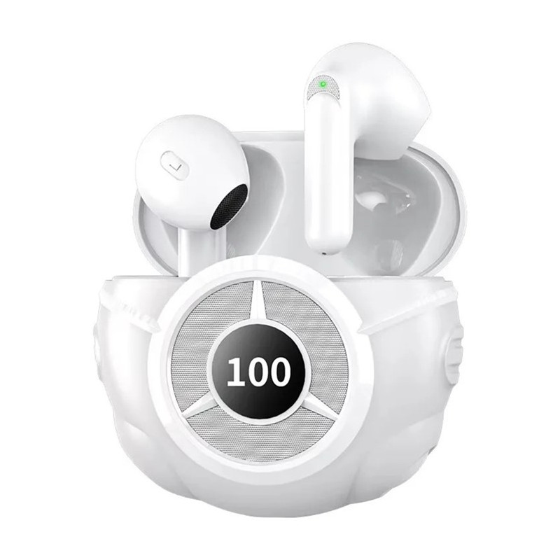 Trådlösa Hörlurar Semi In-Ear Brusreducerande HiFi Stereoljud Bluetooth - Vita