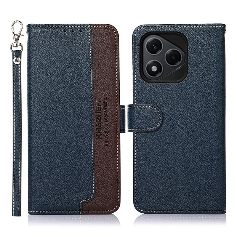 KHAZNEH Phone Cover for Honor 400 Lite 5G - Blue/Brown