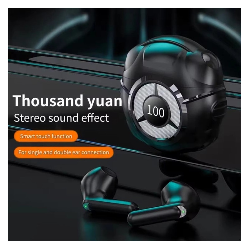 Langattomat kuulokkeet, puoliksi korvan sisälle asetettavat, melunvaimennus, HiFi-stereoääni, Bluetooth - valkoinen