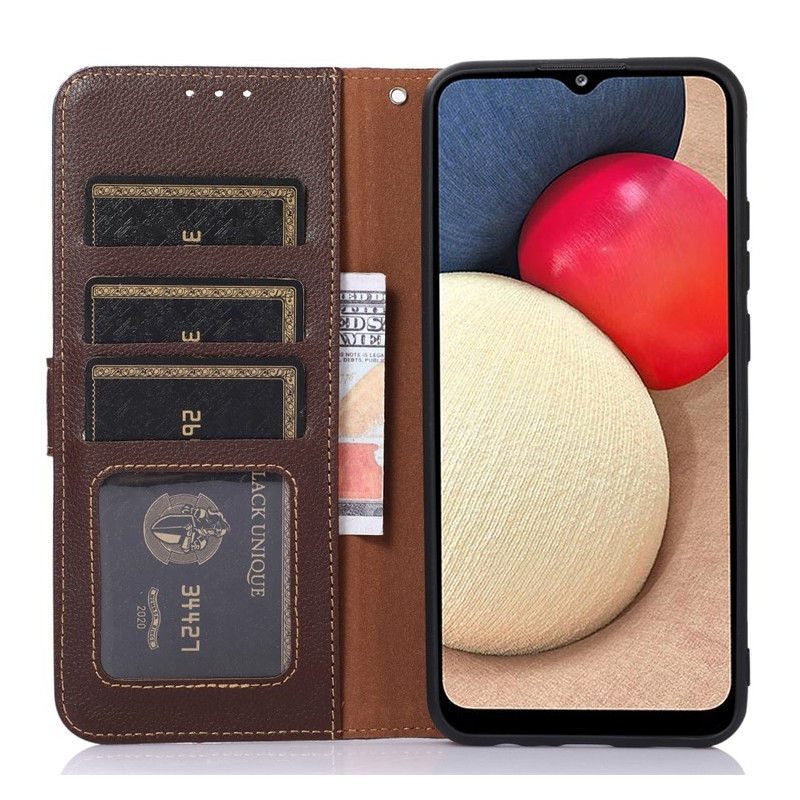 KHAZNEH Honor 400 5G Lommebok-deksel Brun/Blå