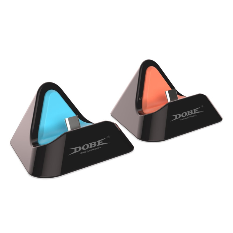 Ladestasjon for ladestasjon kompatibel med Nintendo Switch 1 + 2 + OLED