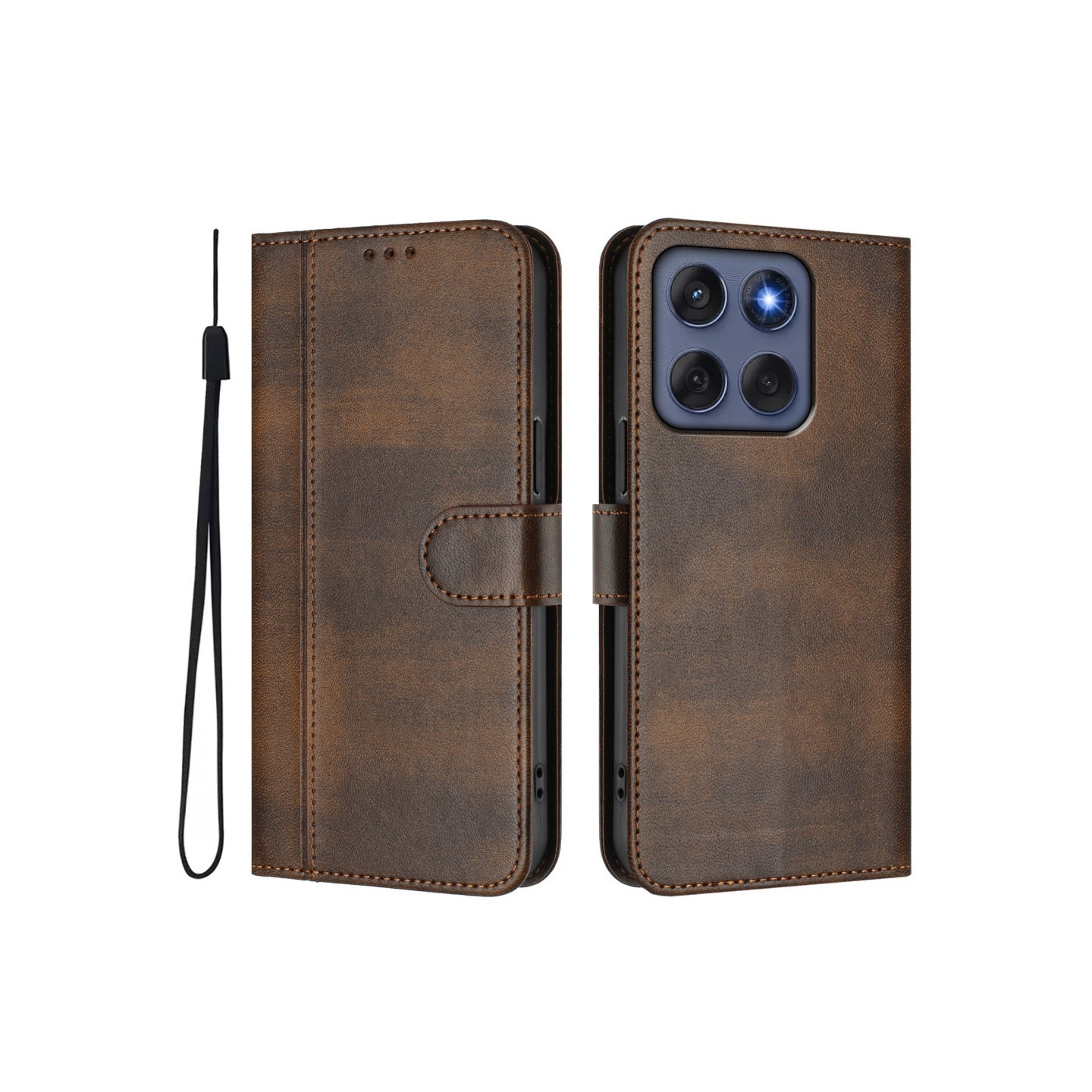 Motorola Edge 60 5G / 60 Fusion 5G Suojakotelot Lompakko Teline Retrokuvio Nahkainen