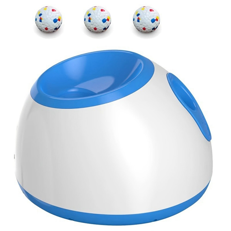 Automatic ball launcher for dogs with 3 adjustable distance settings - Blue