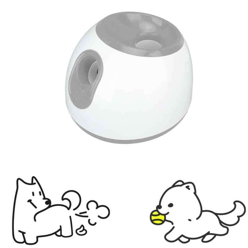 Automatisk boldkaster til hunde med 3 justerbare afstandsindstillinger - Blå