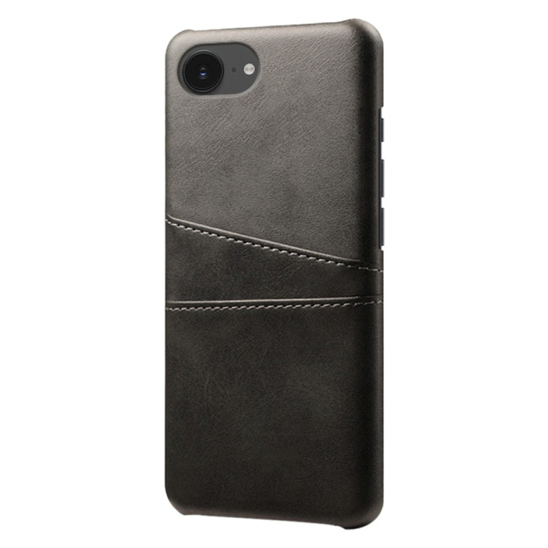 KSQ Deksel med kortplass for iPhone 16e Svart