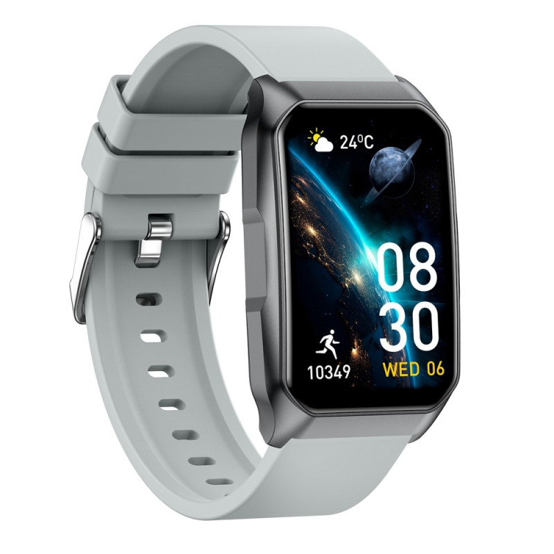 Smart Watch Call Bluetooth Health Monitor Fitness Tracker Smartwatch - Gray