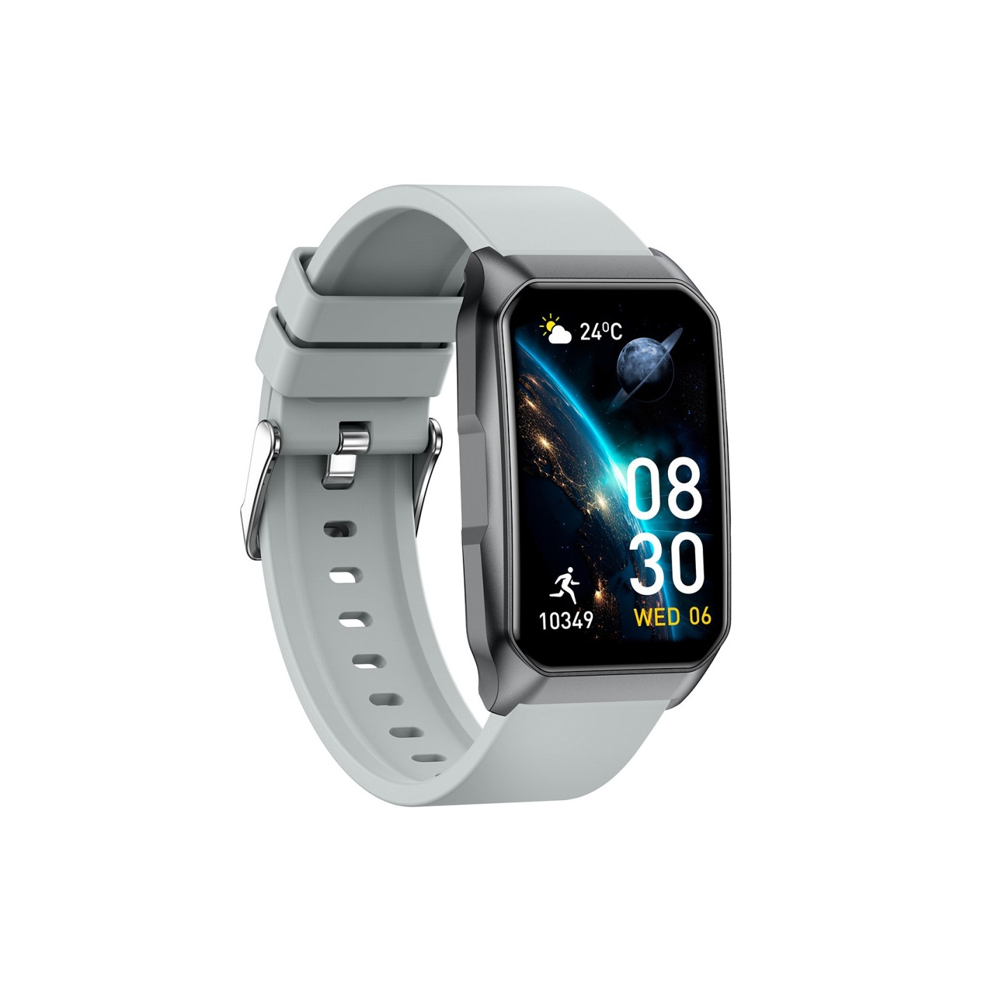 Smart Watch Call Bluetooth Health Monitor Fitness Tracker Smartwatch - Gray