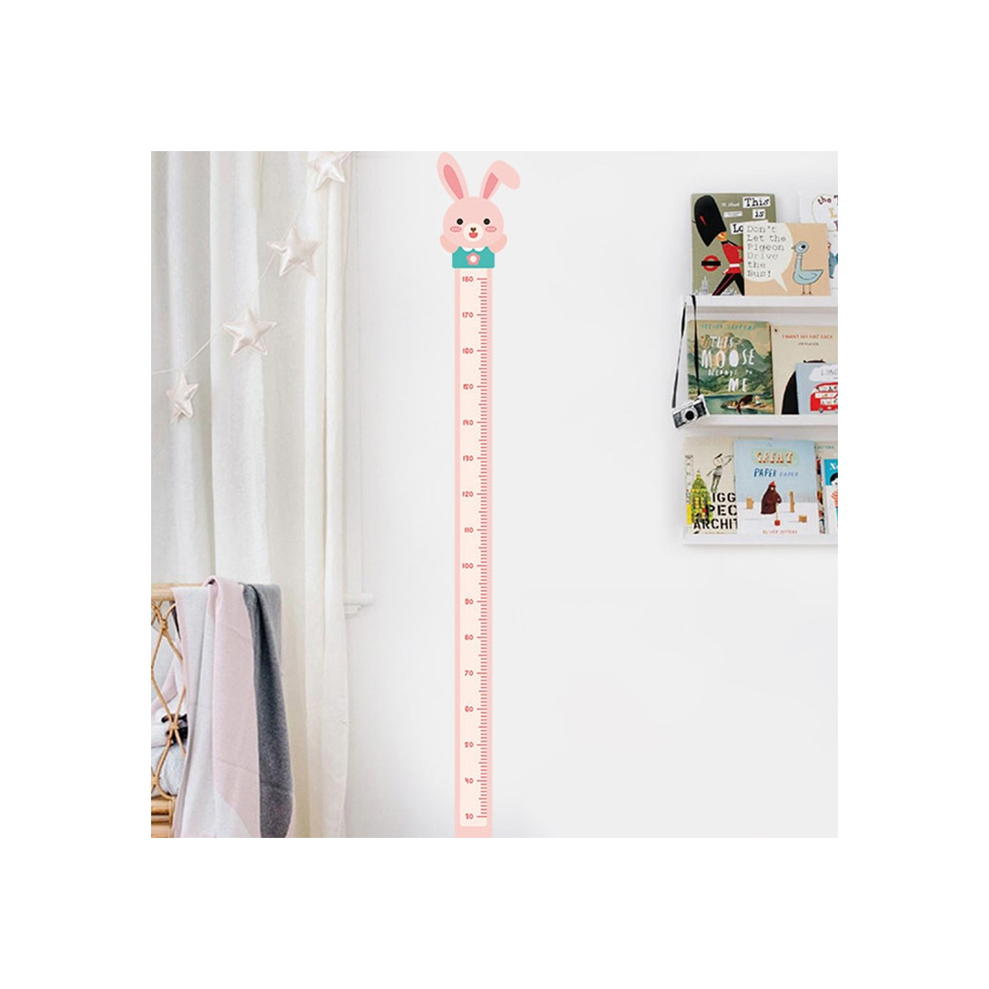 Measure Growing Length Wall Decal Growth Chart Wall Sticker - Rabbit