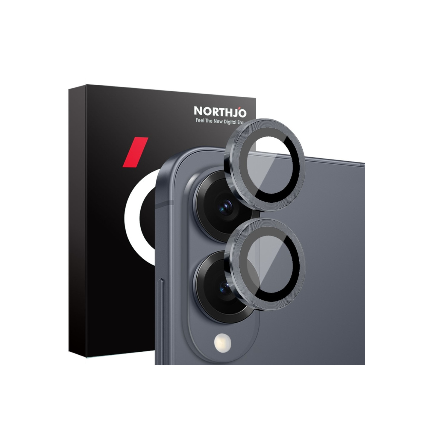 NORTHJO til Samsung Galaxy S25 Edge Hærdet Glas Kameralinsebeskytter