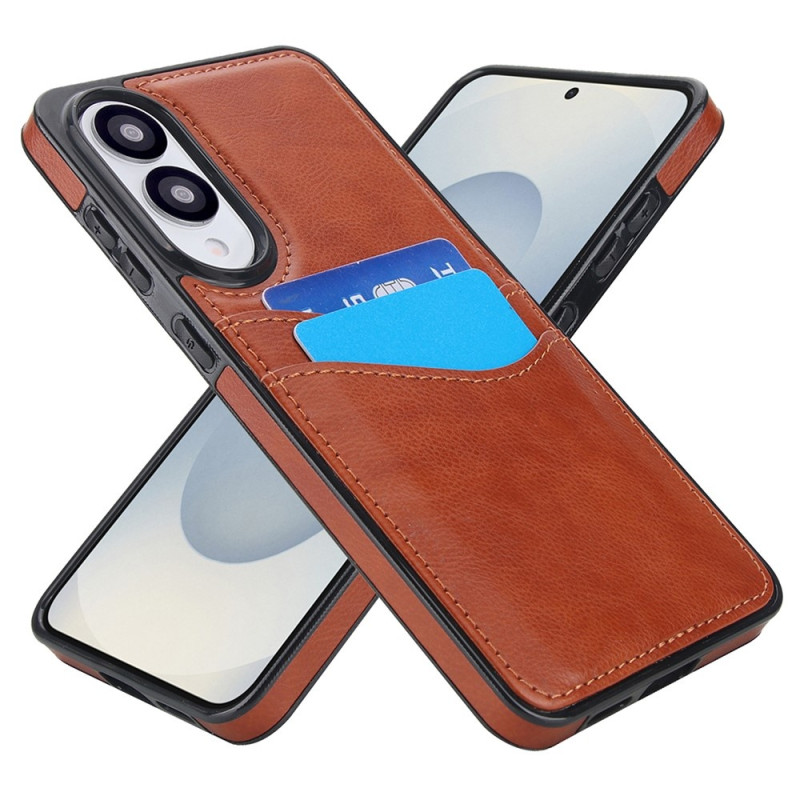 For Samsung Galaxy S25 Edge Case Card Slot Slim-Fit PU+TPU Mobile Cover