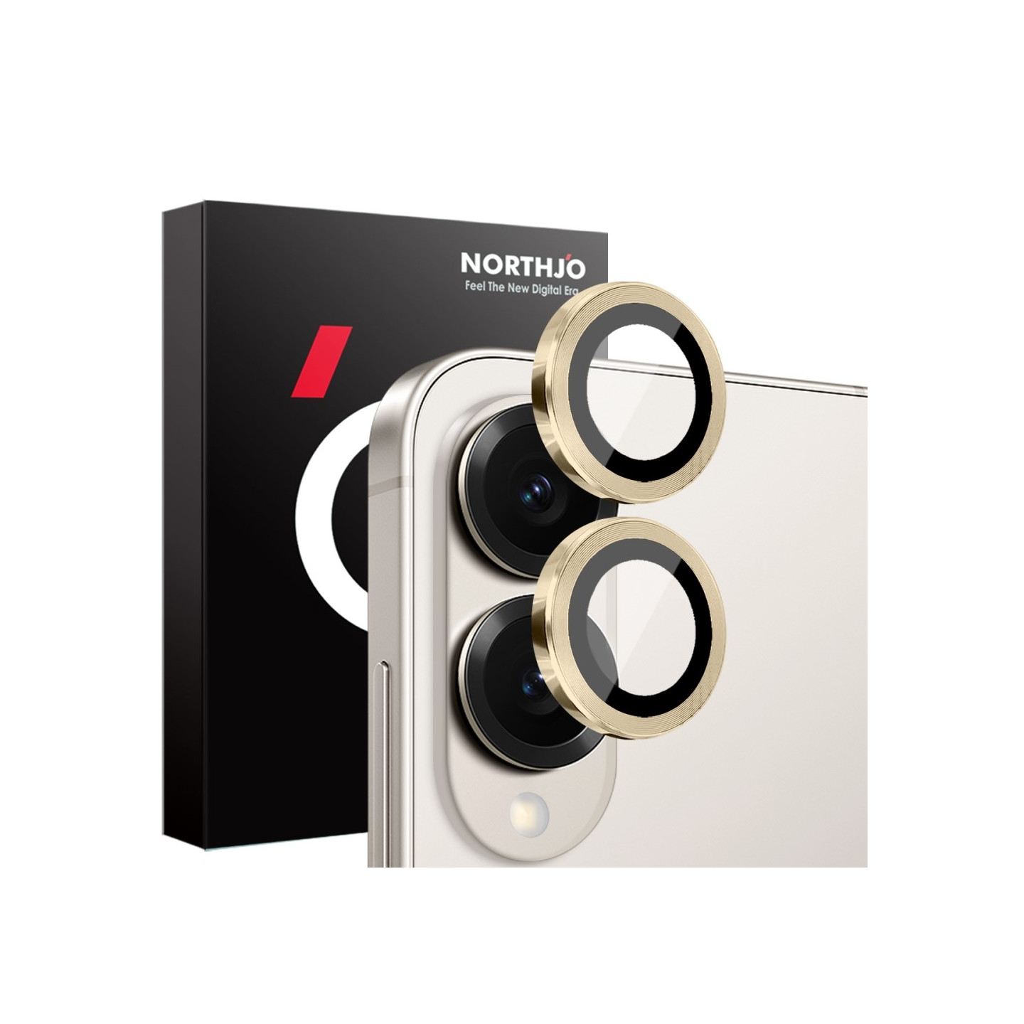 NORTHJO Samsung Galaxy S25 Edge Karkaistu Lasi Kameran Linssinsuoja