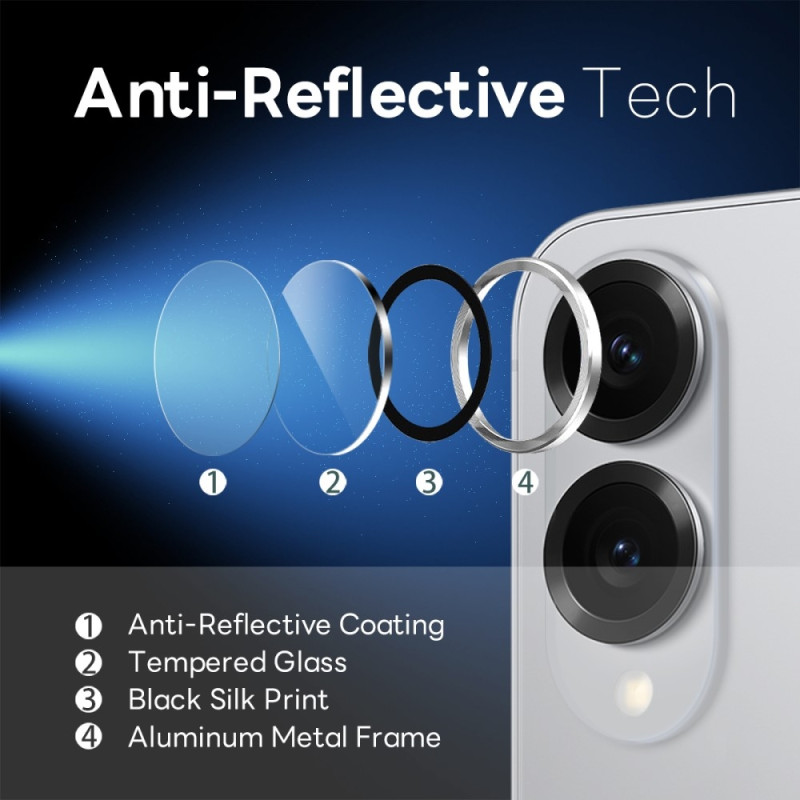 NORTHJO For Samsung Galaxy S25 Edge Tempered Glass Camera Lens