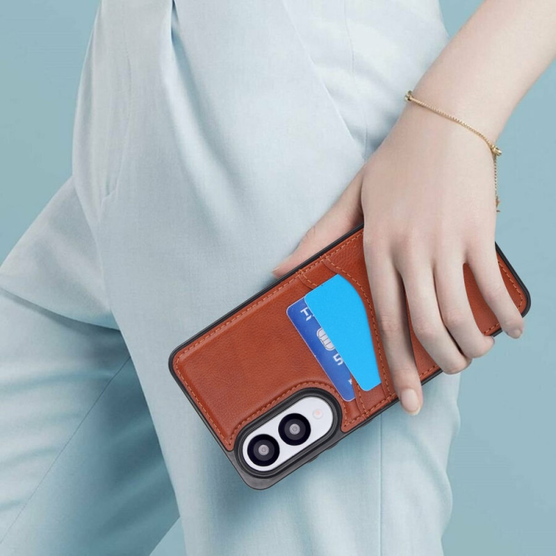 Samsung Galaxy S25 Edge Suojakuori Korttipaikka Slim-Fit PU+TPU Puhelinkotelo