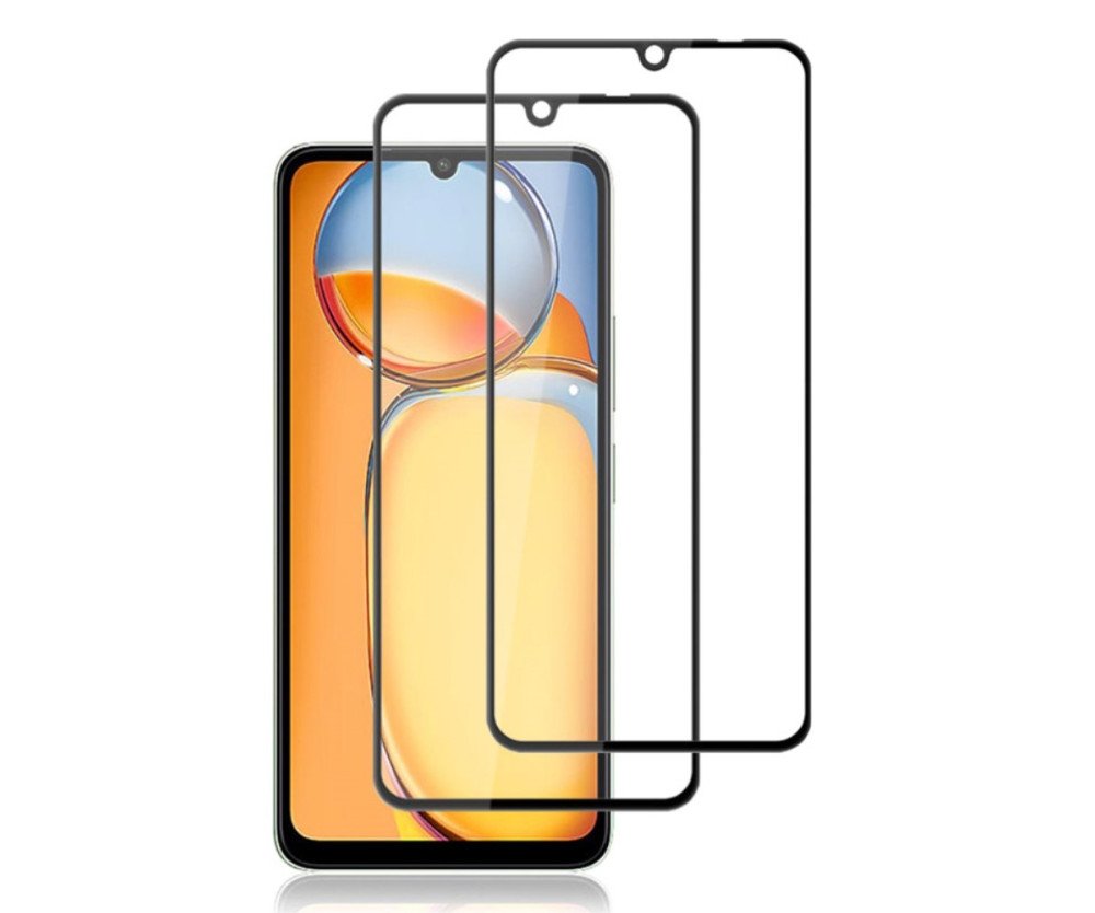 Xiaomi Redmi 13C Amorus Heltäckande Härdat Glas 2-pack