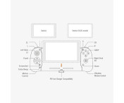 Kompatibel med Nintendo Switch / Switch OLED Game Controller Gamepad Turbo