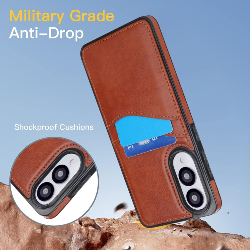 For Samsung Galaxy S25 Edge Case Card Slot Slim-Fit PU+TPU Mobile Cover