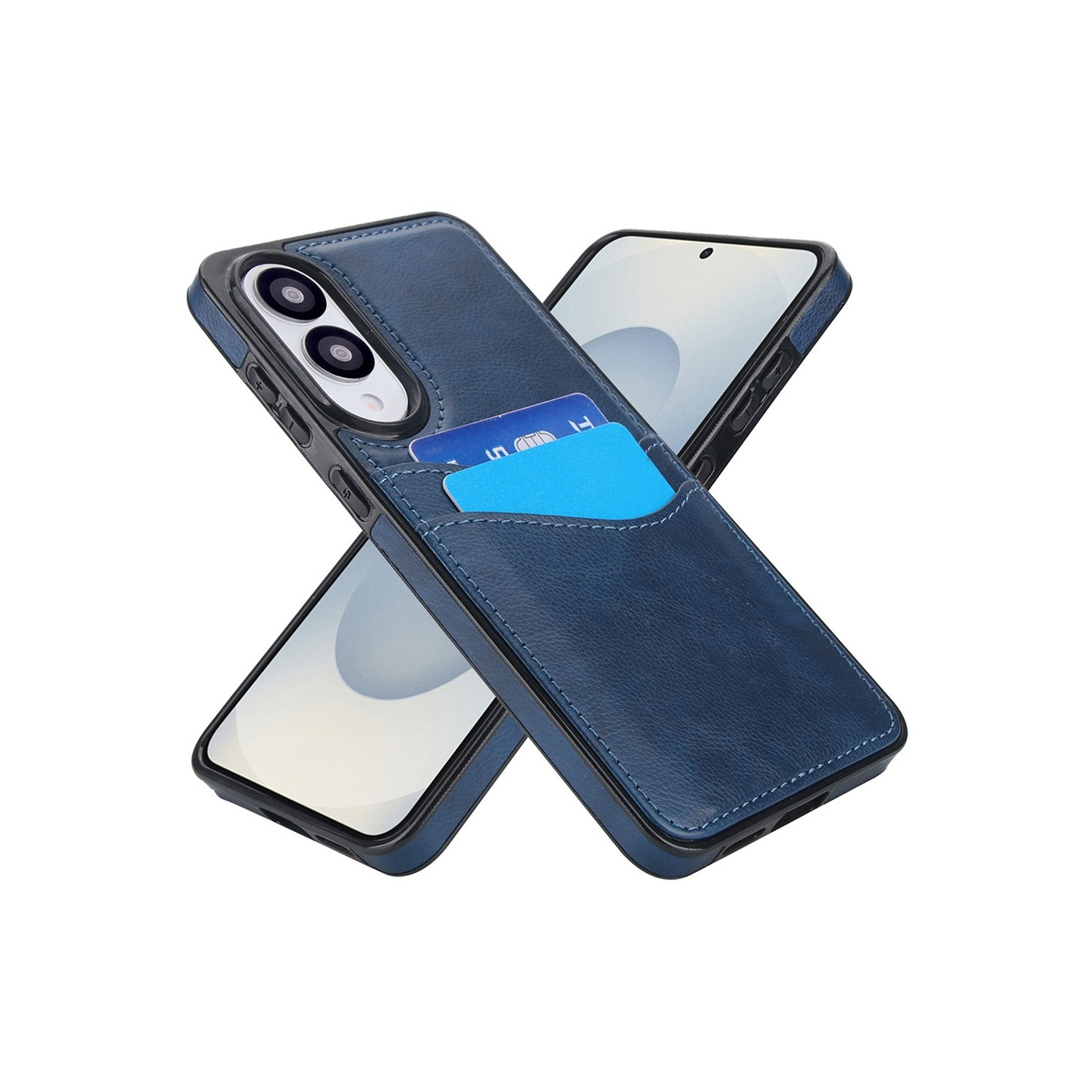 Samsung Galaxy S25 Edge Suojakuori Korttipaikka Slim-Fit PU+TPU Puhelinkotelo