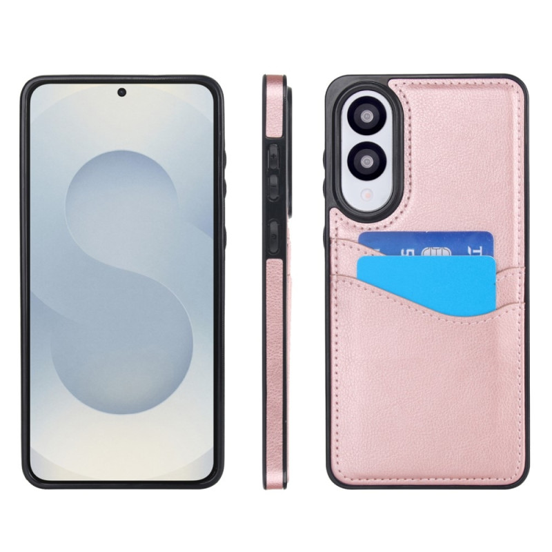 For Samsung Galaxy S25 Edge Case Card Slot Slim-Fit PU+TPU Mobile Cover