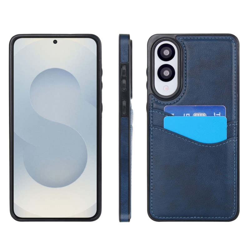 Til Samsung Galaxy S25 Edge Etui Kortslot Slank PU+TPU Mobilcover