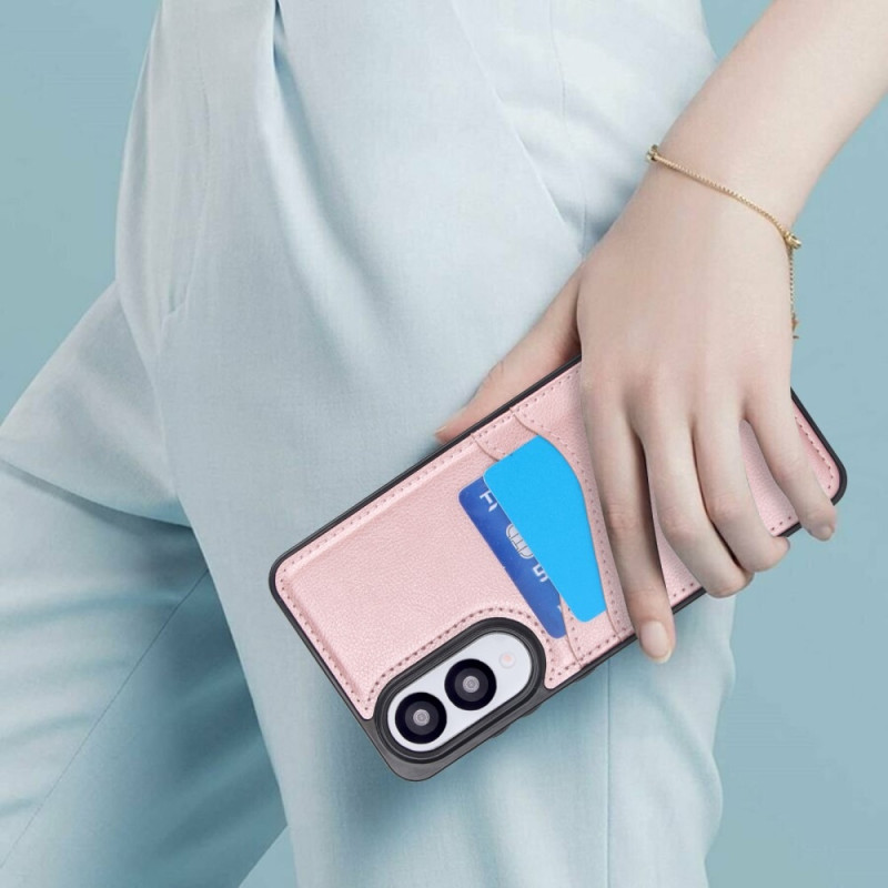 For Samsung Galaxy S25 Edge Case Card Slot Slim-Fit PU+TPU Mobile Cover