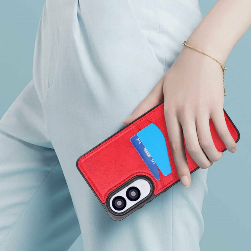 Samsung Galaxy S25 Edge Suojakuori Korttipaikka Slim-Fit PU+TPU Puhelinkotelo