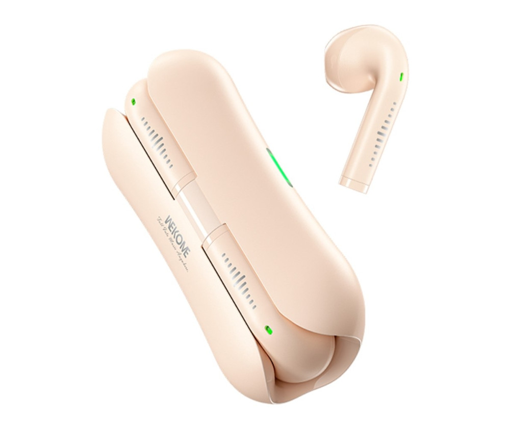 WEKOME Hörlurar Earbuds Bluetooth 5.3 Stereo Earphones - Beige