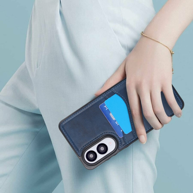 For Samsung Galaxy S25 Edge Case Card Slot Slim-Fit PU+TPU Mobile Cover