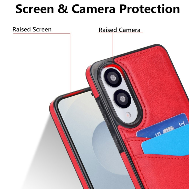 For Samsung Galaxy S25 Edge Case Card Slot Slim-Fit PU+TPU Mobile Cover