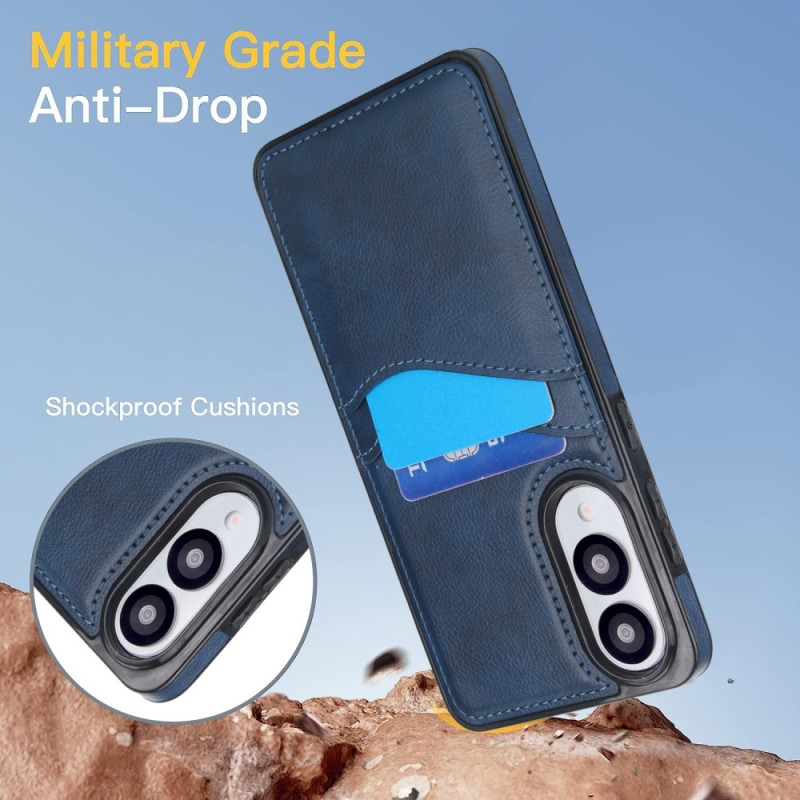 Samsung Galaxy S25 Edge Suojakuori Korttipaikka Slim-Fit PU+TPU Puhelinkotelo