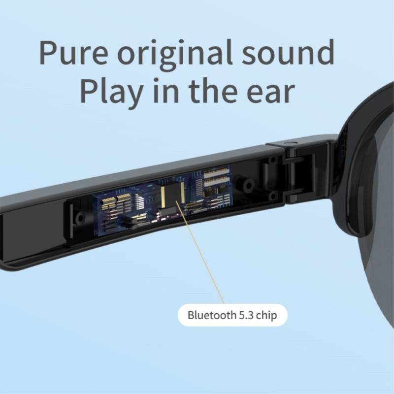 144 språk Translation Översättare Smart AI Bluetooth Solglasögon UV400 hörlurar