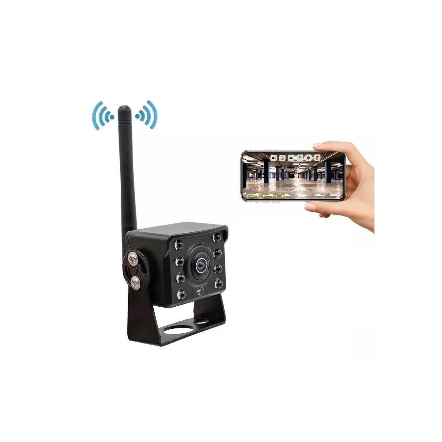 Night Vision Wide Angle WiFi Camera Waterproof Rear View Camera Wireless for Safe Driving