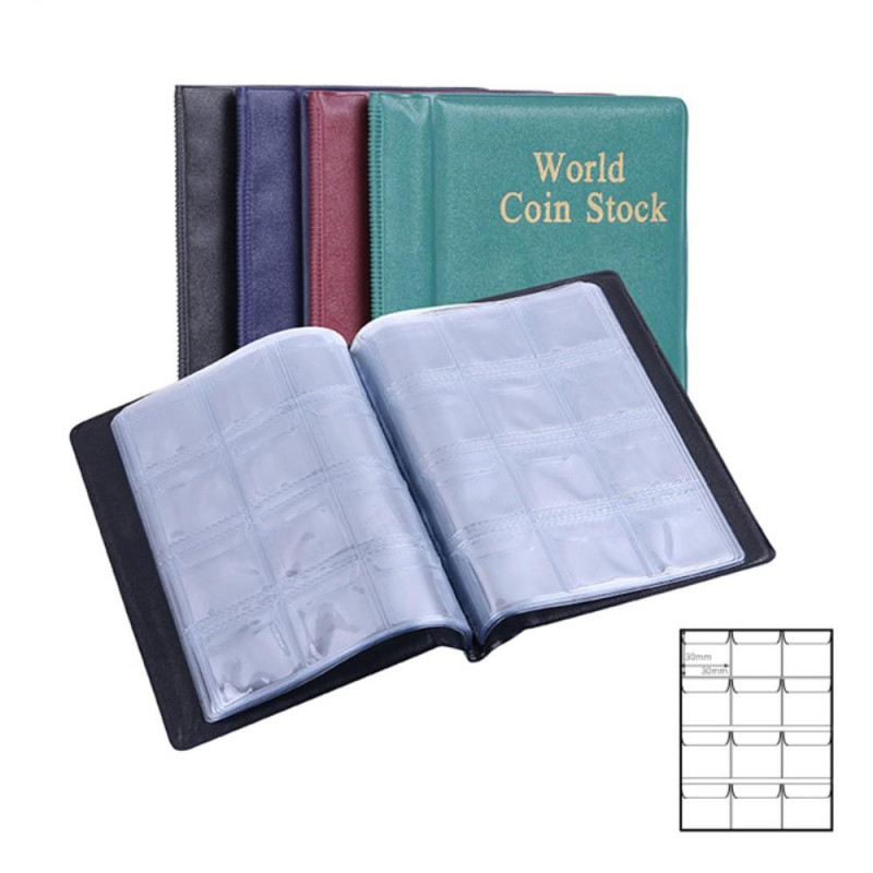 Currency Coin Album Coin Currency Collection Binder Pocket Coin