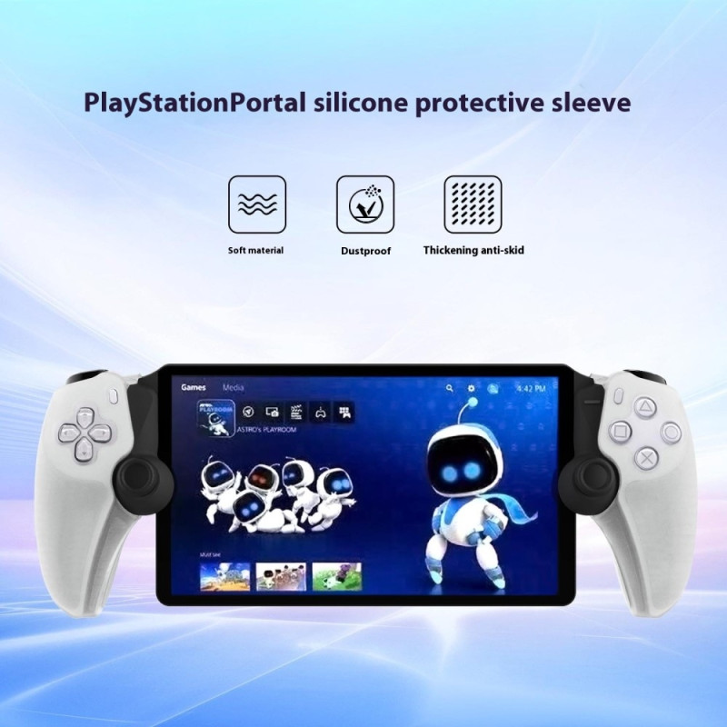 Silicone Case Cover for PS5 Portal Right and Left - Transparent