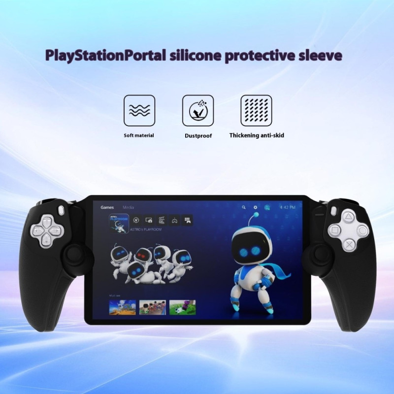 Silicone Case Cover for PS5 Portal Right and Left - Black