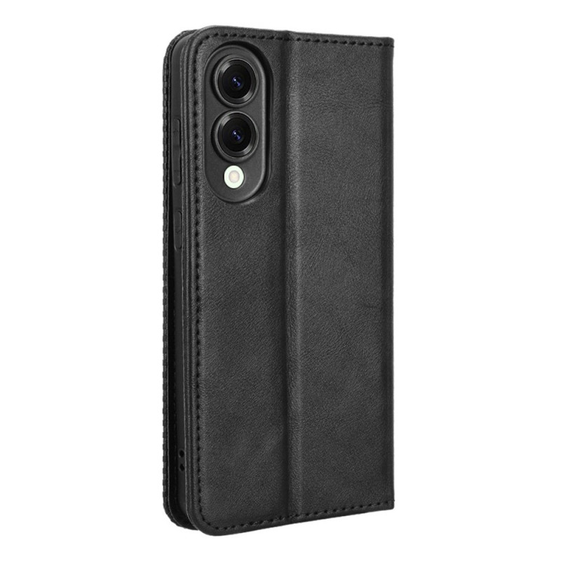 Til Samsung Galaxy S25 Edge Stand Phone Case Fuld Protection Pung Cover - Sort