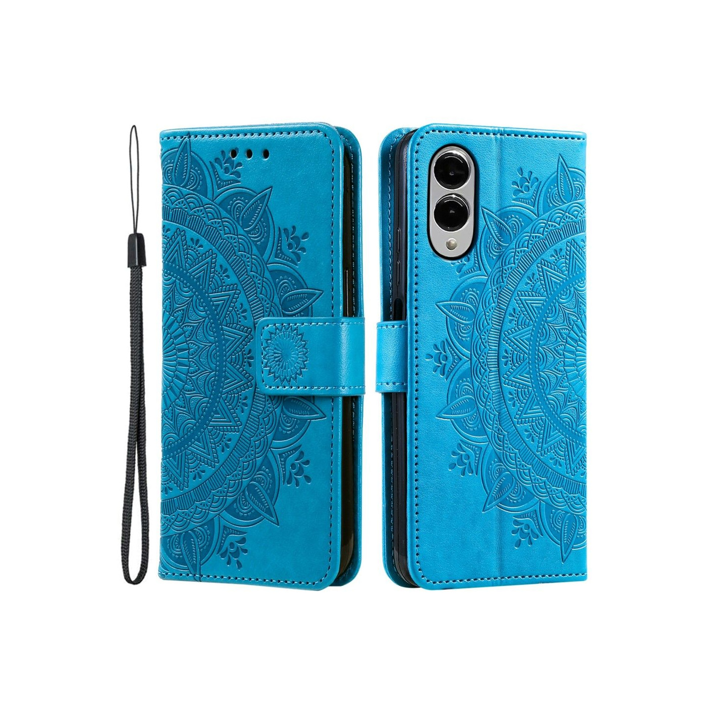 För Samsung Galaxy S25 Edge plånboksfodral Fodral Skal Mandala blommönster