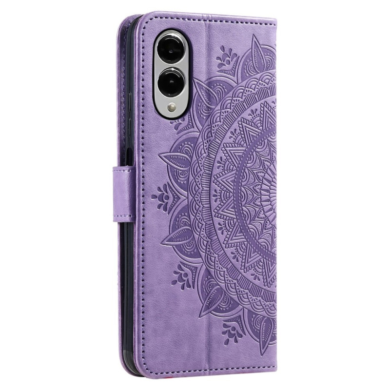 För Samsung Galaxy S25 Edge plånboksfodral Fodral Skal Mandala blommönster