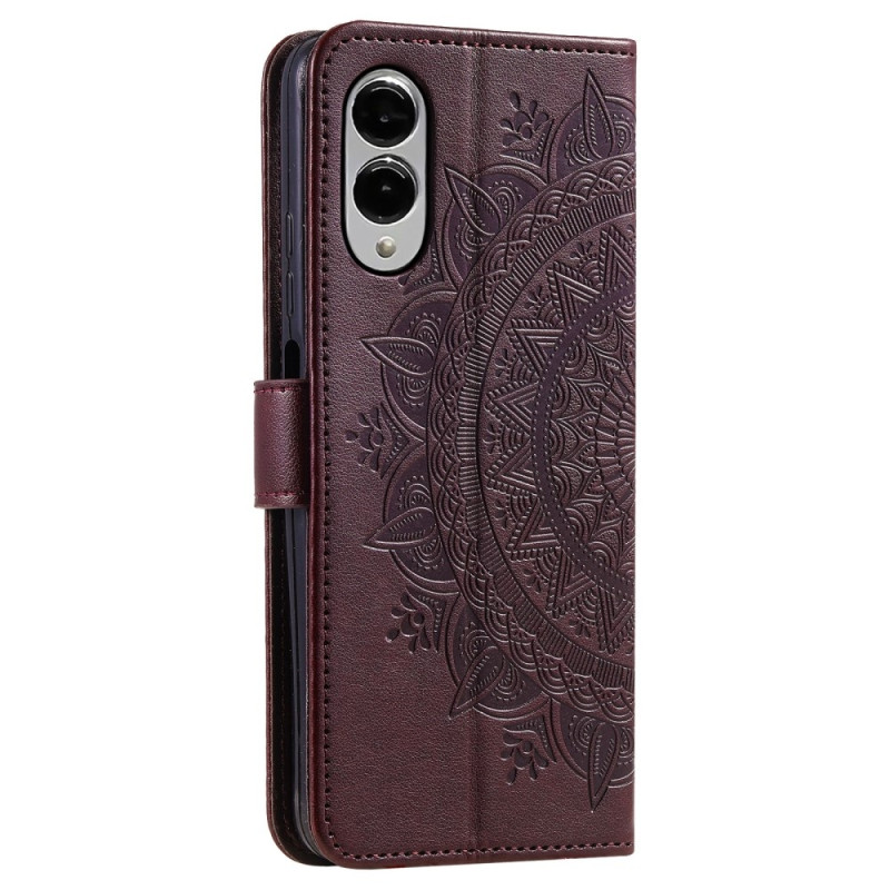 For Samsung Galaxy S25 Edge Wallet Case Cover Shell Mandala Flower Pattern