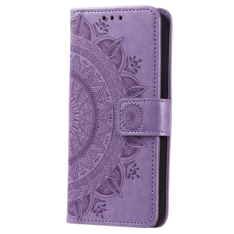 Til Samsung Galaxy S25 Edge tegnebogscover Cover Shell Mandala Blomstermønster