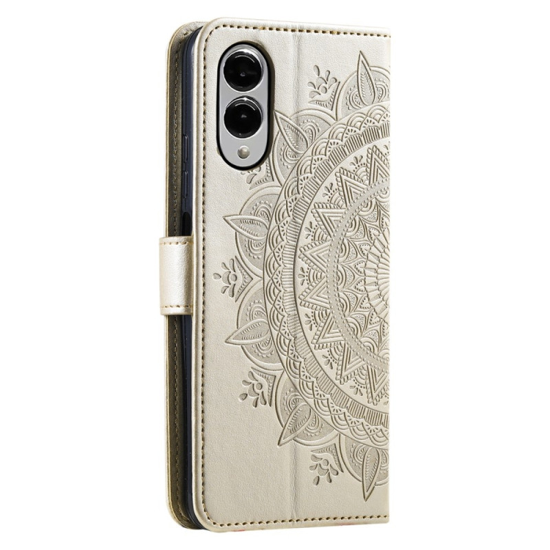 För Samsung Galaxy S25 Edge plånboksfodral Fodral Skal Mandala blommönster