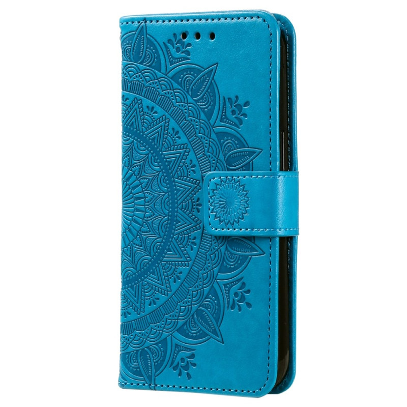 For Samsung Galaxy S25 Edge Lommebok Deksel Shell Mandala Blomstermønster