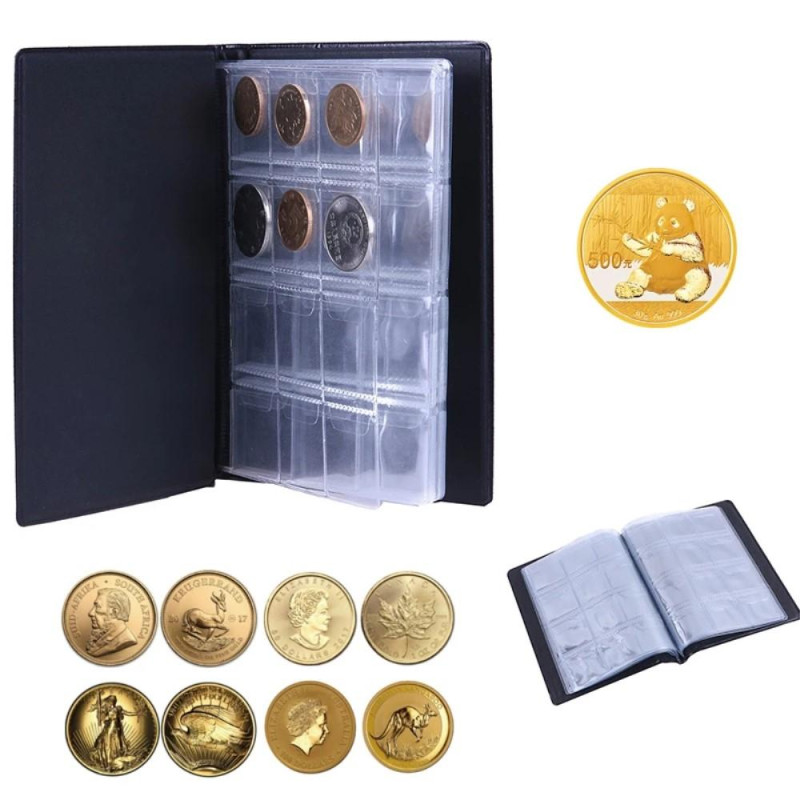 Currency Coin Album Coin Currency Collection Binder Pocket Coin