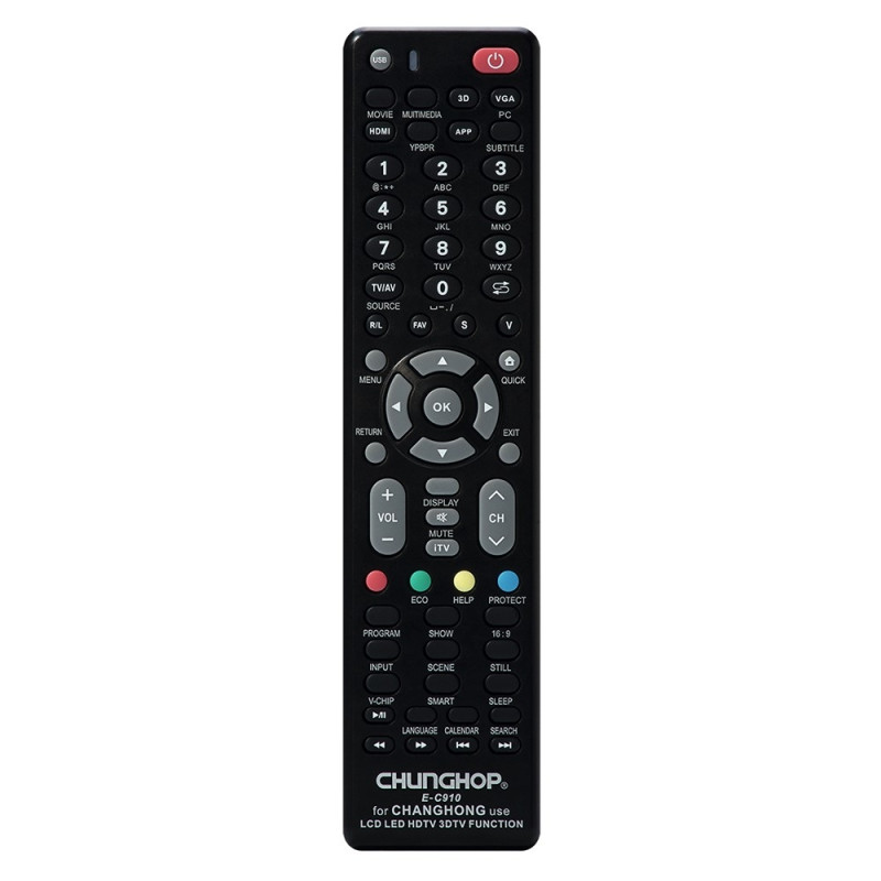 Fjärrkontroll CHUNGHOP E-C910 För Changhong TV TV-fjärrkontroll Ersättning