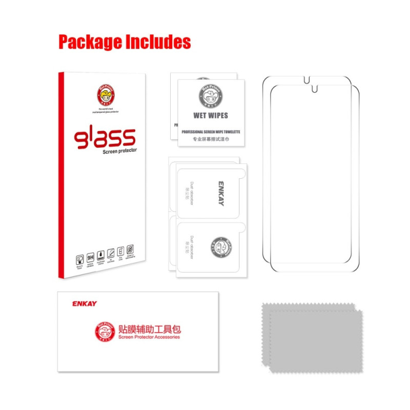 ENKAY Hærdet glas 0.18mm til Samsung Galaxy S25 Edge 2stk