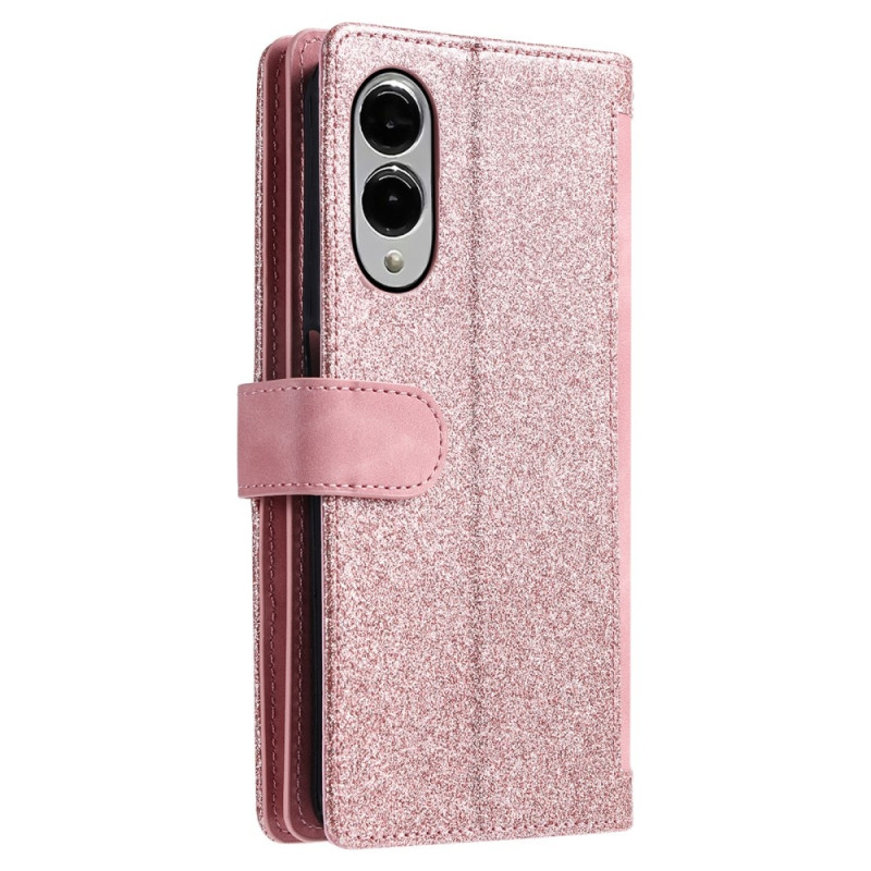 Til Samsung Galaxy S25 Edge Etui med Lynlåslomme og 9 Kortlommer