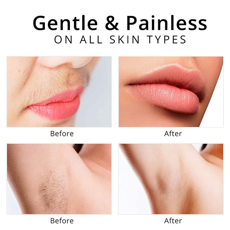 2-in-1 Shaver Trimmer Eyebrow Face Hair Remover Lipstick Shape LED Light